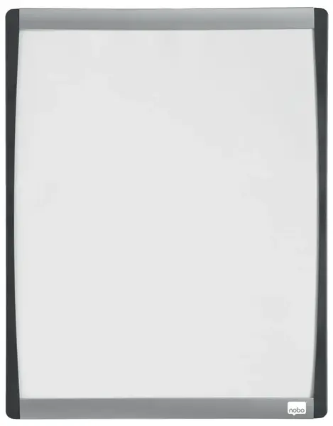 Tabla NOBO, 35x28 cm, magnetica, include marker si magneti, alb, rama gri Tabla NOBO, 35x28 cm, magnetica, include marker si magneti, alb, rama gri