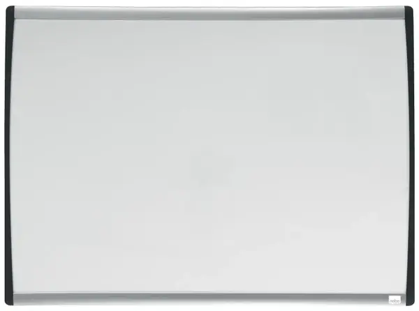 Tabla NOBO, 58x43 cm, magnetica, include marker si magneti, alb, rama arcuita gri-negru Tabla NOBO, 58x43 cm, magnetica, include marker si magneti, alb, rama arcuita gri-negru