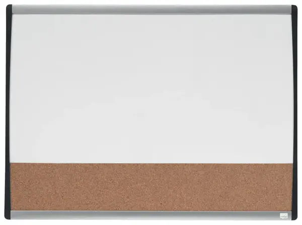 Tabla NOBO Combo, 58x43 cm, magnetica si pluta, include marker si magneti, alb, rama arcuita gri-negru Tabla NOBO Combo, 58x43 cm, magnetica si pluta, include marker si magneti, alb, rama arcuita gri-negru