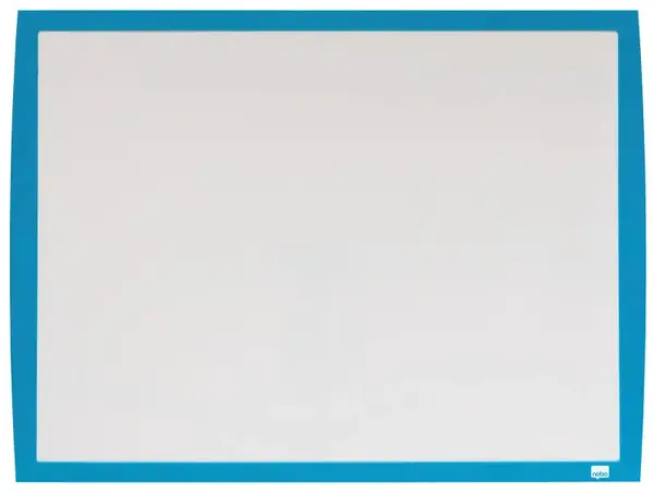 Tabla NOBO Joy, plastic, 43x58.5 cm, magnetica, include marker, burete si magneti, alb, rama albastra Tabla NOBO Joy, plastic, 43x58.5 cm, magnetica, include marker, burete si magneti, alb, rama albastra