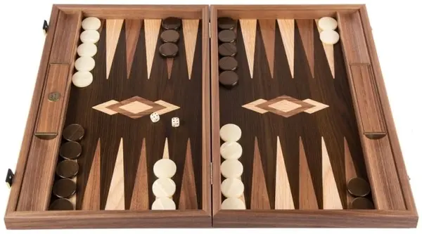 Table de lux din lemn de nuc natural , 48 x 30 cm