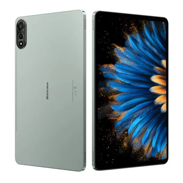 Tableta Blackview MEGA 2, Verde, 4G, 12 2K FHD+ 60Hz, 36GB RAM (12GB + 24GB extensibili), 256GB ROM, Android 15, Unisoc T615, 16MP+8MP, 9000mAh, 18W, Stylus, Face Unlock, Dual SIM