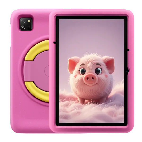 Tableta Blackview Tab A6 Kids Roz, Eye-friendly HD Display 10.1 , Wi-Fi6, 12GB RAM (4GB + 8GB extensibili), 128GB ROM, Android 14, Octa-core AllWinner A523, 5100mAh