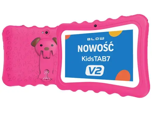 Tableta Blow Kids TAB 7 V2, Procesor Allwinner A133 1.5GHz, Ecran Capacitive Multi-Point 7inch, 4GB RAM, 32GB Flash, Wi-Fi, Bluetooth, Android (Roz)