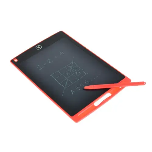 Tableta BVS 8.5inch LCD pentru scris si desenat, pentru copii, elevi, studenti (Rosu)