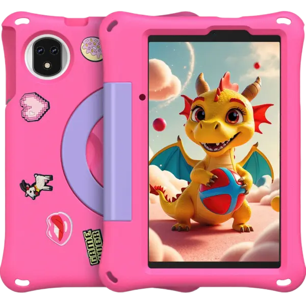 Tableta copii Ulefone Tab A9 Pro Kids, 4G, Wi-Fi, 8GB RAM, 128GB, 8.68 90Hz, GPS, Dual Speakers, Android 15, Pink