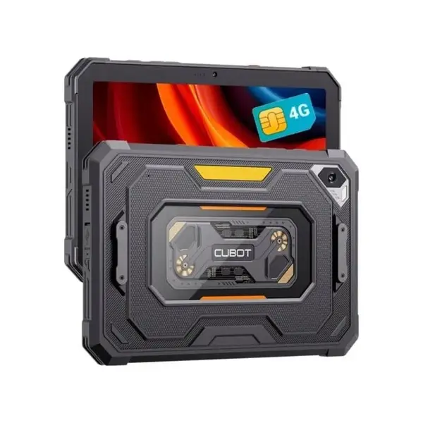 Tableta Cubot KingKong Tab Mini, Negru, 4G, 8.68 90Hz HD+, 16GB RAM (6GB + 10GB Extensibili), 128GB ROM, 48MP, Android 15, SC T615 Octa-core, IP68 IP69K, 10200mAh, 33W, Dual SIM