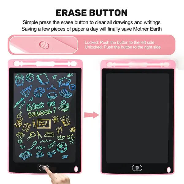Tabletă de desen LCD de 8,5 inchi pentru copii - roz