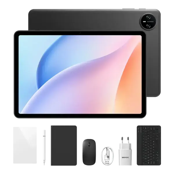 Tableta DOOGEE Tab A9 Pro VIP, Negru, 10.1 HD IPS, 20GB RAM (4GB + 16GB extensibili), 128GB ROM, Android 15, Unisoc T7200, Wi-Fi 5, 6580mAh