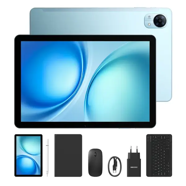 Tableta DOOGEE Tab G5 VIP , Albastru, 4G, 10.1 , 20GB RAM (3GB + 17GB extensibili), 128GB, Unisoc T7200, 7500mAh, Android 16, Dual SIM