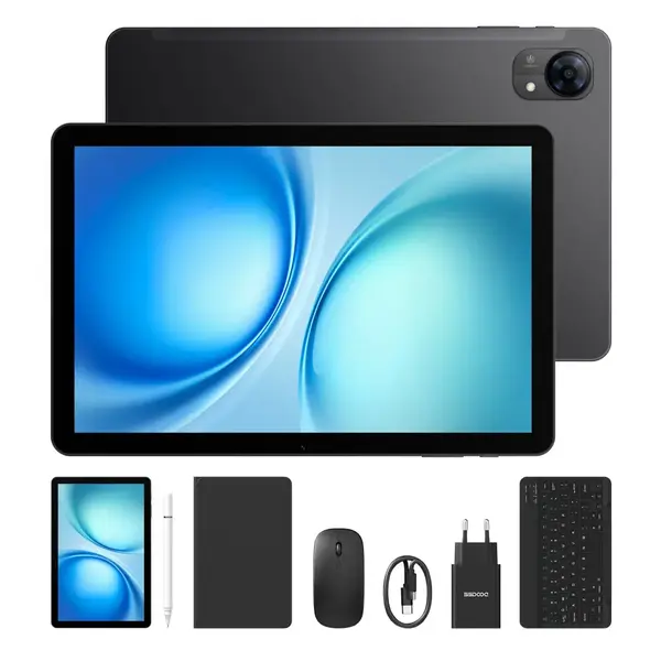 Tableta DOOGEE Tab G5 VIP , Negru, 4G, 10.1 , 20GB RAM (3GB + 17GB extensibili), 128GB, Unisoc T7200, 7500mAh, Android 16, Dual SIM