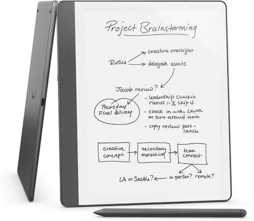 Tableta ePaper Amazon Kindle Scribe 2024, 32GB, Premium Pen, Display 10.2inch glare-free, 300 ppi, Wi-Fi, USB-C (Gri)