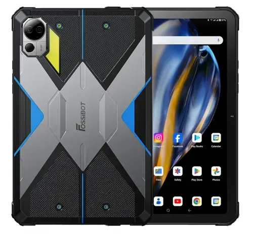 Tableta Fossibot DT2 4G, Procesor MT8781 Octa Core, Ecran HD 2K 10.4inch, 12GB RAM, 256GB Flash, 64MP+32MP, Android 13, NFC, OTG, Wifi6, Quad Box, Dual SIM (Albastru)