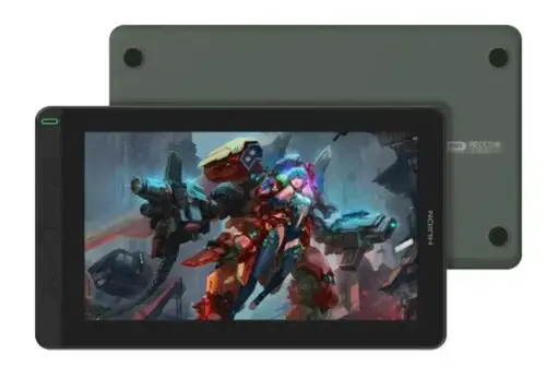 Tableta grafica Huion Kamvas 13, USB C/HDMI, Stilou PW517 (Verde)