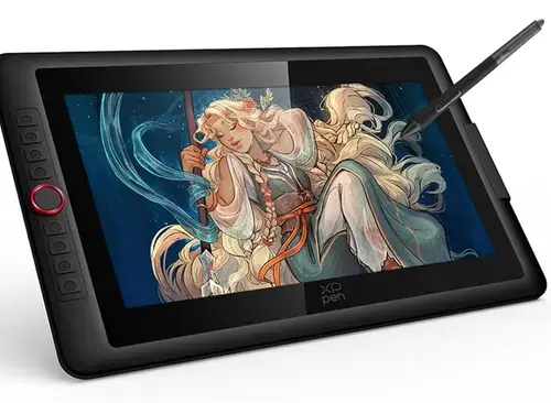 Tableta grafica XP-PEN Artist 15.6 Pro V2, 16K X3 Pro Smart Chip Stylus, 99% sRGB, IPS, 16:9, 1920 x 1080, 5080 LPI, PS 16384, 200 RPS (Negru)