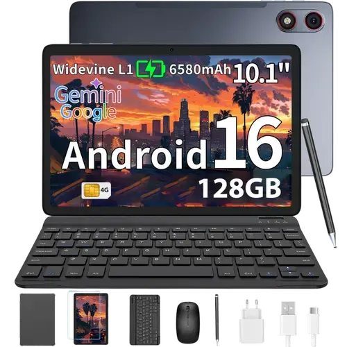 Tableta Hotwav Pad 13, 4G, Dual SIM, Wi-Fi, Ecran HD 120Hz 10.1inch, Procesor Octa-Core Unisoc S513, 4GB RAM, 128GB, GPS, Android 16 (Negru)