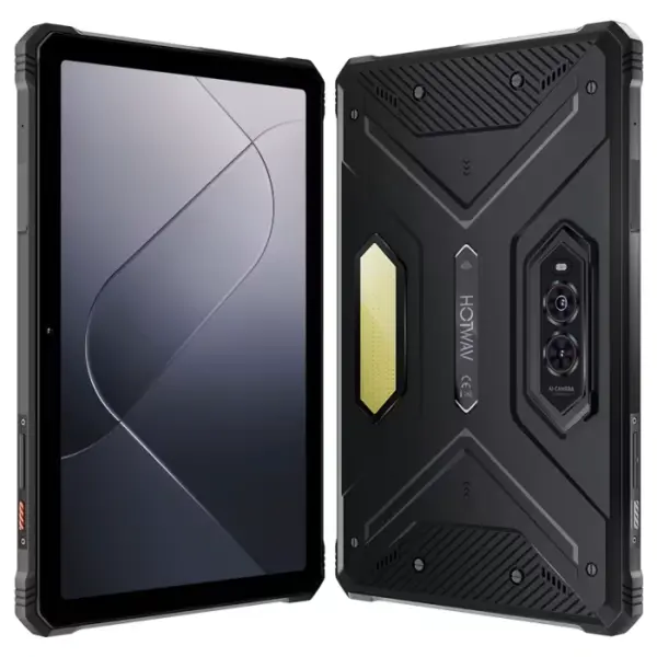 Tableta HOTWAV R9 Pro Rugged, Negru, 4G LTE, Camping Light 350LM, 20080mAh, 20GB RAM (6GB + 14GB extensibili), 256GB, Ecran 11 FHD+, Camera 64MP, Android 14, Dual SIM