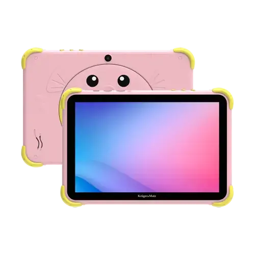 Tableta Kruger&Matz FUN 1008, Procesor Unisoc Tiger T310 Quad-Core, Ecran IPS 10.1inch, 4GB RAM, 64GB Flash, 5MP, Wi-Fi, Bluetooth, 4G, Android (Roz)