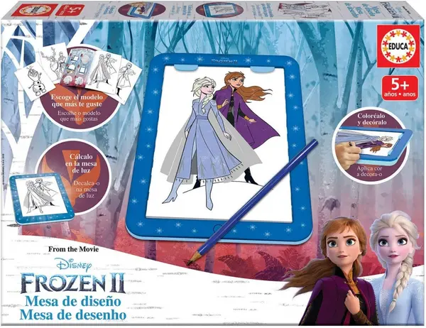 Tabletă luminoasă Educa - Regatul de Gheață 2