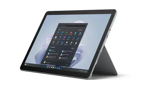 Tableta Microsoft Surface Go 4, Procesor Intel N200 1GHz, Ecran 10.5inch, 8GB RAM, 64GB Flash, 8MP, Wi-Fi, Bluetooth, Windows 11 Pro (Argintiu)