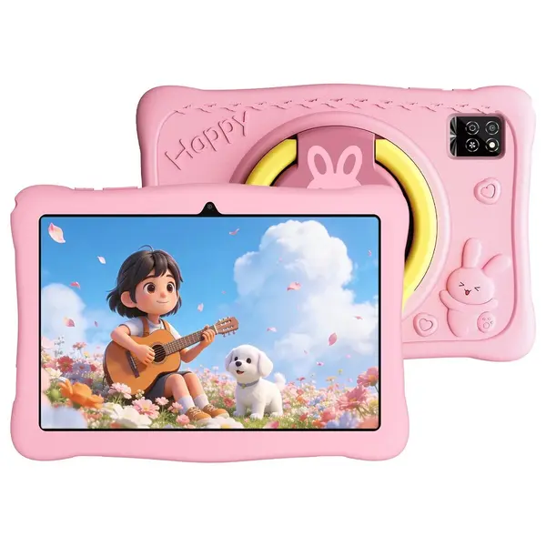 Tableta OSCAL KIDO 2, Roz, 10.1 HD+ IPS, 12GB RAM (4GB + 8GB extensibili), 64GB, Android 16, 6600mAh, Dual BOX Speakers, WiFi 5, Bluetooth 5.0