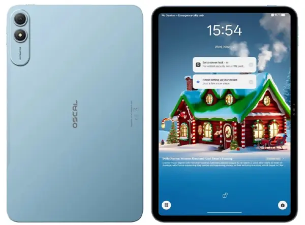 Tableta Oscal Pad 200, Albastru, 4G, 13.4 FHD+ 120Hz, Android 16, 24GB RAM (6GB + 18GB Extensibili), 128GB ROM, Unisoc T7280, 16MP, PC Mode 3.0, Functii AI, Face ID, 8300mAh, 18W, Dual SIM