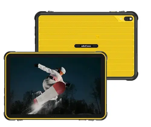 Tableta Ulefone RugKing Pad Pro, Procesor Octa-Core Unisoc T7250, Ecran HD+ 90Hz 8.68inch, 8GB RAM, 128GB Flash, 16MP Bluetooth, Wi-Fi, NFC, 4G LTE, Android 16 (Galben)