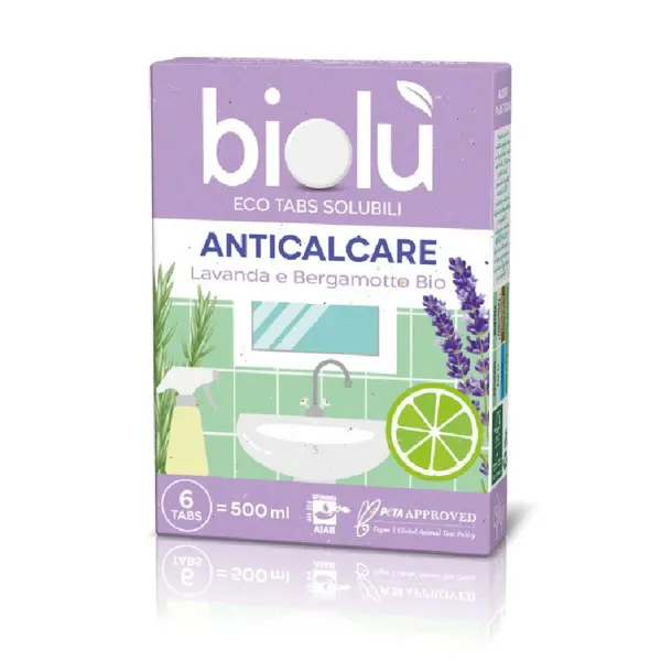 Tablete anticalcar cu lavanda si bergamota ecologice 6 bucati 14.24g Biolu