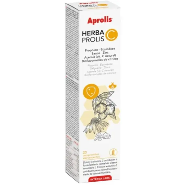 Tablete Efervescente cu Propolis, Echinacea, Salcie si Zinc, Aprolis Herbaprolis, Aprolis, 20 Tablete