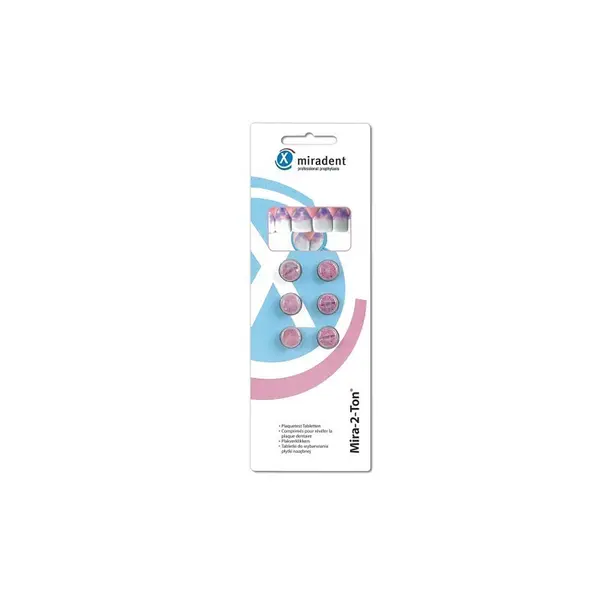 Tablete Revelatoare Placa Bacteriana, Miradent, Plaquetest, Culoare Mov, 6 buc