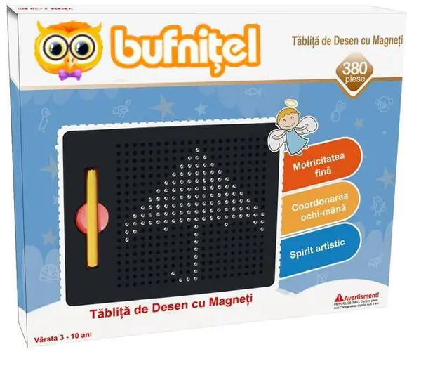 Tablita de desen cu magneti - 380 piese
