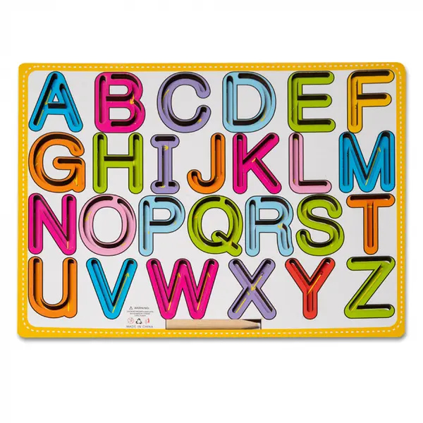 Tablita din Lemn cu Litere si Creion Montessori