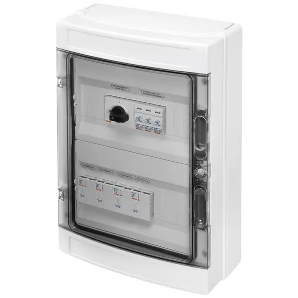 Tablou 4 siruri pentru sistemele fotovoltaice 600V DC 50A Gewiss GWD9903