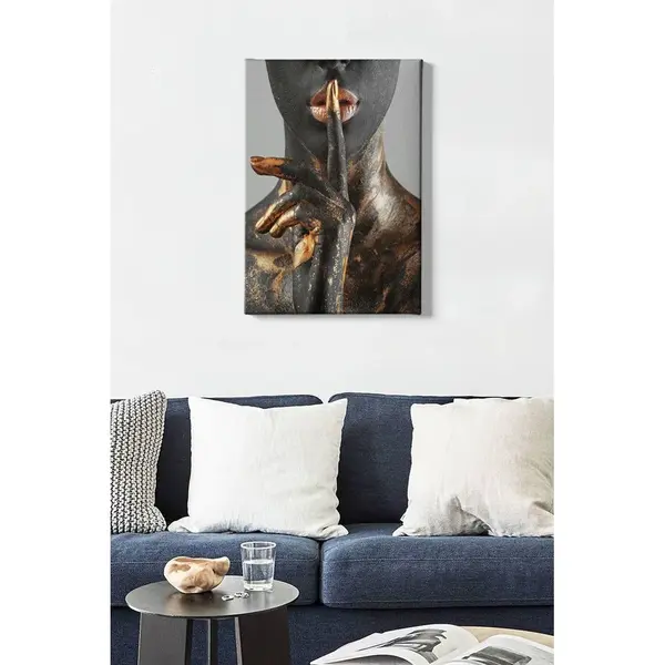 Tablou Canvas African Lady 5, Multicolor, 70x50 cm