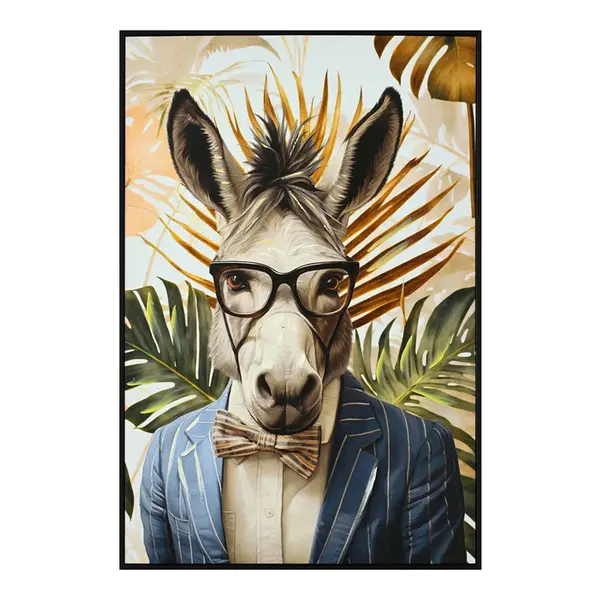 Tablou canvas decorativ Asilas, Multicolor, 62x92 cm