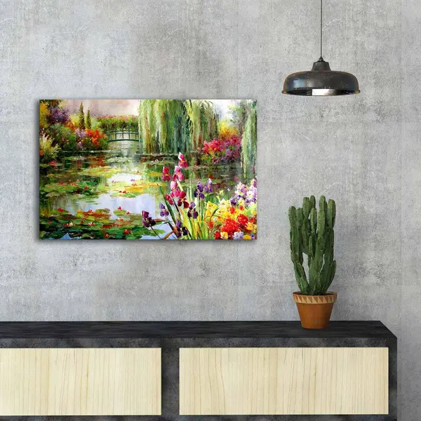 Tablou Canvas Delta Vacaresti, Multicolor, 70x45 cm