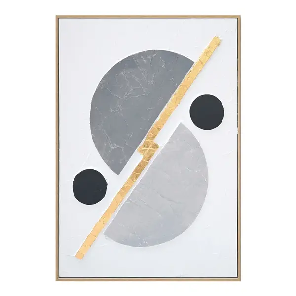 Tablou canvas Geometric Pako World Gri 52x4.5x72 cm