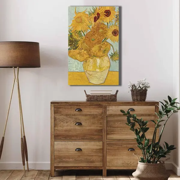Tablou CanvasFloarea Soarelui, Multicolor, 70x45 cm
