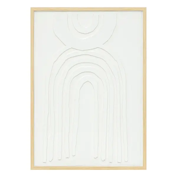Tablou cu rama Bobby Pako World Alb 50x2.6x70 cm