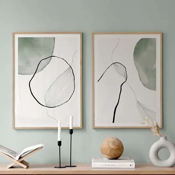 Tablou decorativ Tiano, Cu ramă, Multicolor, 33x48 cm