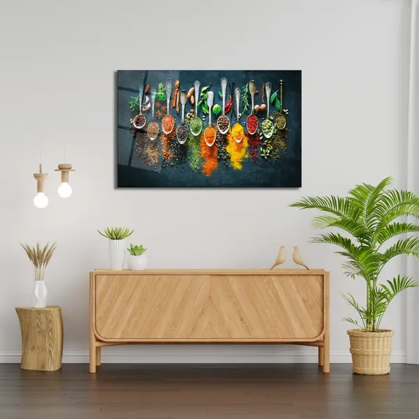 Tablou din sticlă temperată 0464 Multicolor 46x72 cm