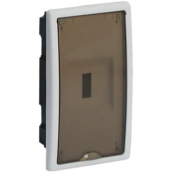 Tablou electric Solera Arelos 8208PF, 4 module, incastrat, IP40, 165x300x95 mm, plastic, usa fumurie, rama alba