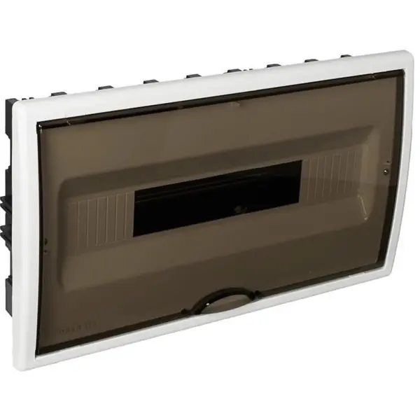 Tablou electric Solera Arelos 8685PF, 18 module, incastrat, IP40, 247x409x94 mm, plastic, usa fumurie, rama alba