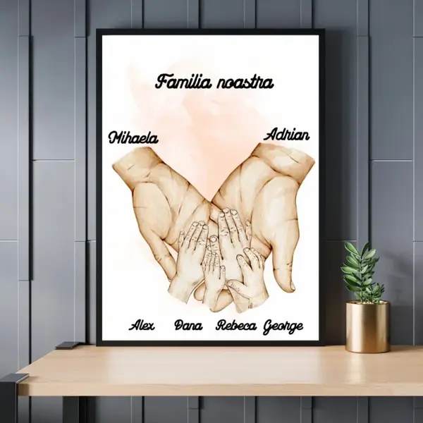 Tablou Familia Noastra - 6 persoane