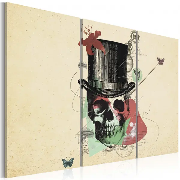 Tablou - Gentleman's skeleton 60x40 cm