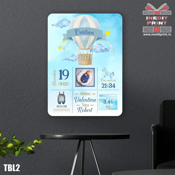 Tablou personalizat Baby Boy TBL2 A3 (41,2x30)