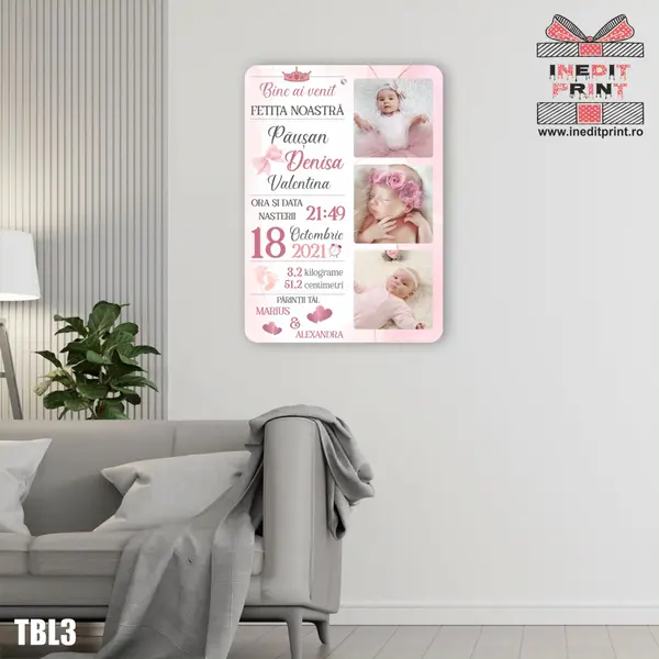 Tablou personalizat Bine ai venit TBL3 A3 (42x30)