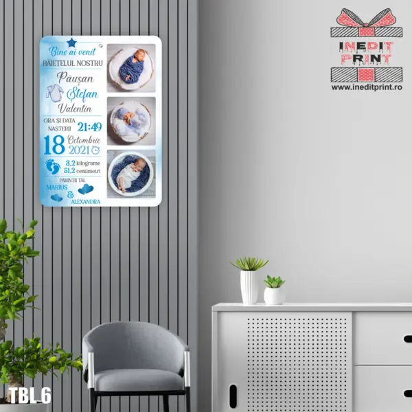 Tablou personalizat Bine ai venit TBL6 A3 (42x30)