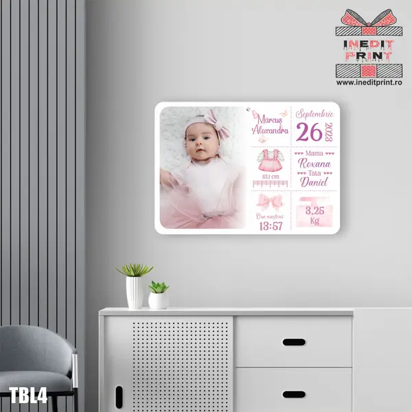 Tablou personalizat New Born TBL4 A4 (30x21,4)