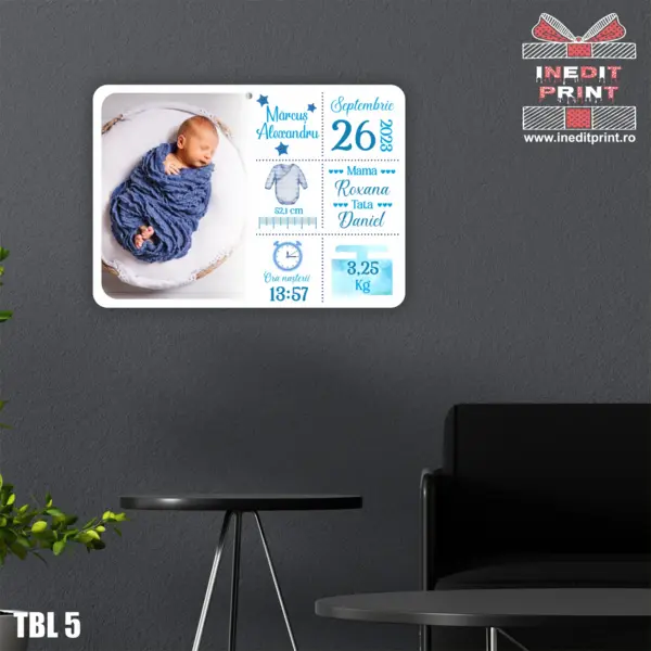 Tablou personalizat New Born TBL5 A4 (30x21,4)